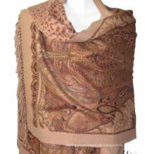 Kaschmir Paisly-Print Camel